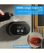 450ml Soap Foam Dispenser Auto Handsfree Sensor Touchless W/ Clock Tempe... - $75.41 CAD