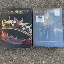 Game of Thrones Season 1 Sealed &amp; Season 2 Not Sealed HBO Original Series DVDs - £9.89 GBP