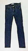 LOFT Womens Sz 00 Black Denim Jeans Slim Pockets Modern Skinny Made &amp; Loved - £14.11 GBP