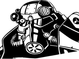Fallout 4 Power Armor Decal Vinyl Sticker|Cars Trucks Vans Walls Laptop - £7.06 GBP