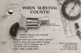 1989 Print Ad NAA .22 LR Small Revolver North American Arms Spanish Fork,Utah - £12.56 GBP