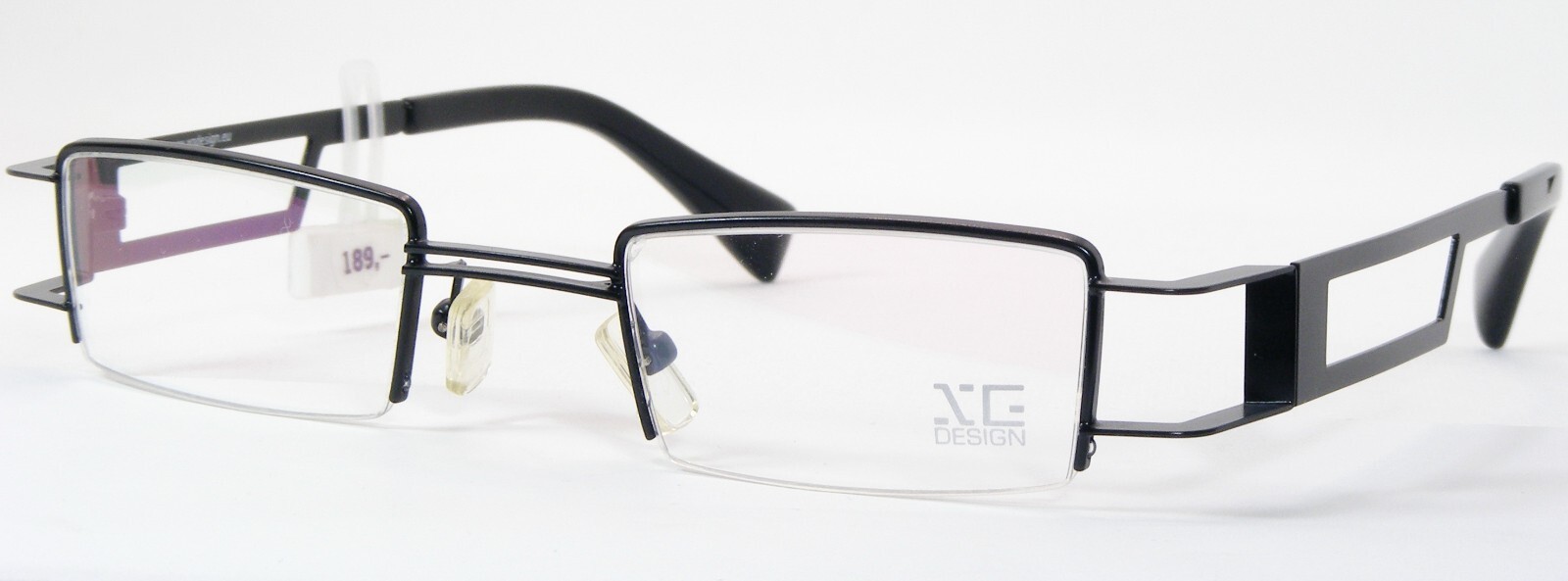 XG DESIGN Modèle TIPI Col 1 Noir Unique Rare Lunettes Monture 44-23-130mm - $96.48