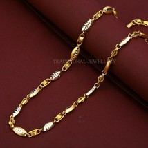 Unisex Italian Turkey chain 916% 22k Gold Chain Necklace Daily wear Jewelry 42 - £3,482.19 GBP+