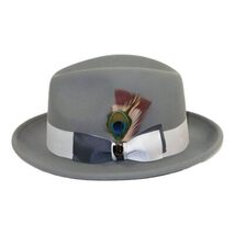 Bruno Capelo Hat Australian Wool Crushable Fedora Manhattan MA500 Gray image 6