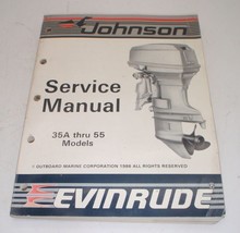 Evinrude Johnson Outboard Service Repair Manual 35A - 55 HP - 1986 - $31.98