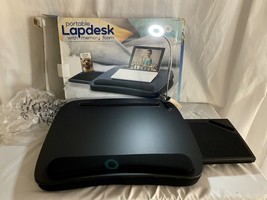 Sofia Sam Multi-Tasking Lap Desk with Memory Foam Cushion USB Ring Light More - £24.68 GBP