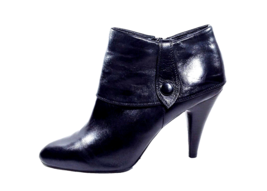 Women Size 8.5 Heels Black Ankle Boot NATURALIZER Leather New Wave Punk ... - £31.38 GBP