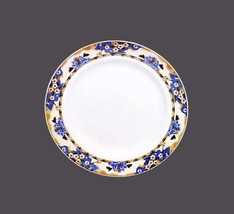 Antique Burgess &amp; Leigh Stratford Blue and Gold dinner plate made in Eng... - $35.15