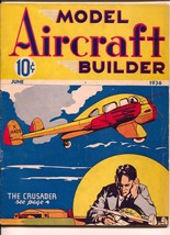 Model Aircraft Builder 4/1936-2nd issue-photos-plans to build model planes-VG - £69.74 GBP