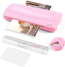 Outstanding Laminator Machine, 9 Inches Wide, With Paper Trimmer,, Pink. - £35.24 GBP