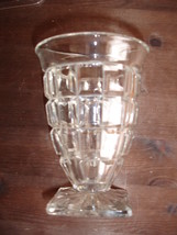 Art Deco Bohemian Rindskopf Glass Pressed Cup 1930&#39;s - $10.00
