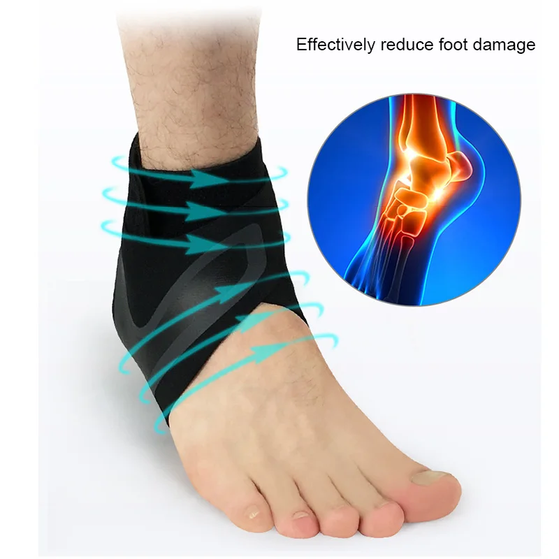 Sporting Left/Right Feet Sleeve Ankle Support Socks Compression Anti Sprain Heel - £23.90 GBP