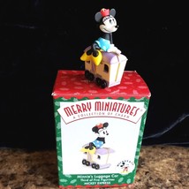 Hallmark Merry Miniatures Minnie&#39;s Luggage Car Figurine 1998 New in Box 2&quot; Tall - £4.74 GBP