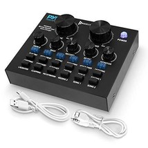 Pyle PKSCRD208 Bluetooth Mini Audio Interface Podcast Mixer Sound Card - $350.92 MXN