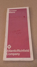 vintage Atlantic Richfield Company folding map of Greater Miami 1969 VG- - $4.99