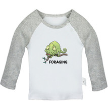Foraging Funny Tshirt Newborn Baby T-shirts Kids Animal Lizard Graphic Tees Tops - £7.78 GBP+