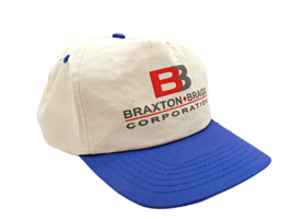 Vintage Braxton Bragg Logo Snapback Hat Cap by Cobra Caps Mens White Can... - £22.31 GBP