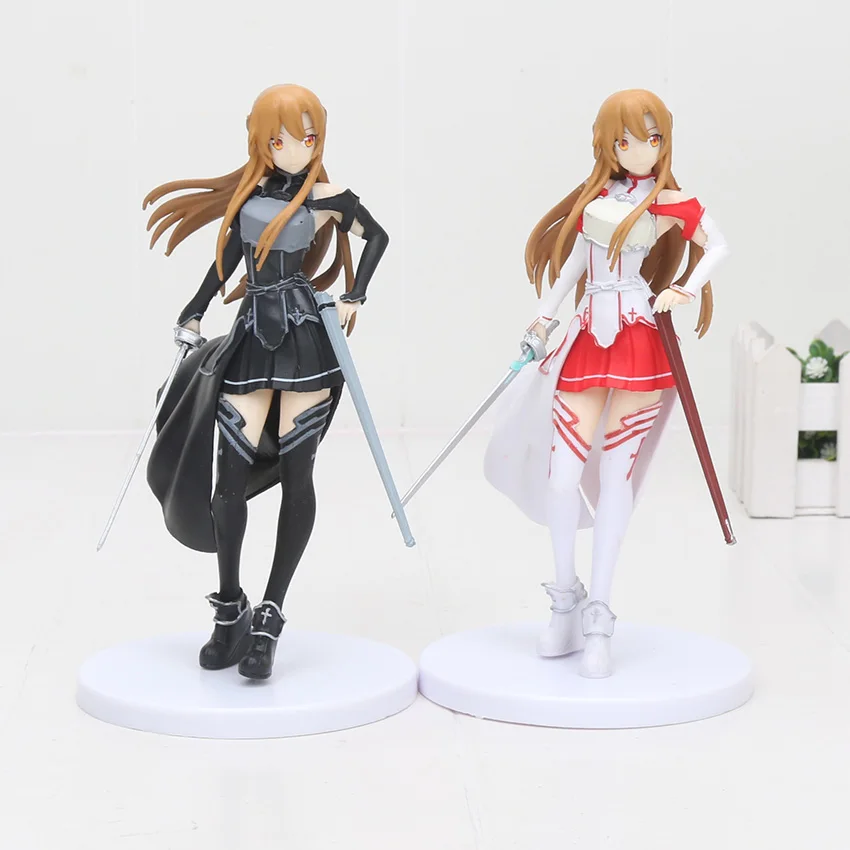 2 Colors Sword Art Online SAO Yuuki Asuna PVC Figure Japan Anime Collectible - £19.77 GBP+