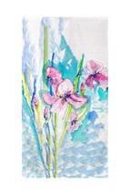 Betsy Drake Pink Iris Beach Towel - £47.36 GBP