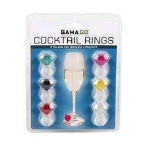 Gama-Go Cocktail Rings Wine Glass Charms - 6pk - $9.95