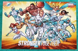 MIAMI DOLPHINS - MARVEL &quot;STRONGER TOGETHER&quot; SUPERHERO POSTER - VERY RARE... - £11.83 GBP