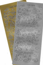 Peel Off Sticker Sheet. Christmas. Choice Of Colour - $1.49