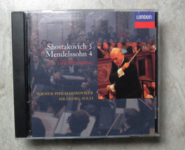 Shostakovich 5; Mendelssohn 4 Georg Solti Wiener Philharmoniker - £9.40 GBP