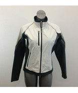 Elevate Sport  Women&#39;s 3M Medium  Long Sleeve Full Zipper White And Blac... - $7.92
