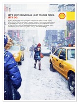Shell Oil &amp; Gas Delivering Heat to Our Cities 2010 Full-Page Print Magazine Ad - £7.58 GBP