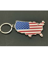 United States of America Flag Painted Metal Keychains. Patriotic Pride. ... - £11.97 GBP