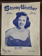 &quot;Stormy Weather&quot; By Ted Koehler-FRAN WARREN-Queen Of Song-1933 Sheet Music-VTG - $10.93