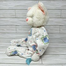 Vintage Little Snoozems Plush Cat Kitten White Pajamas Happiness Express 1995 - £124.74 GBP