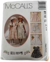 McCalls Sewing Pattern 8116 Girls Dress Party Wedding Church Birthday 6 7 8 UC - £5.56 GBP