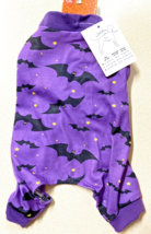 Halloween Dog Lounging Pajamas Purple w/ Bats - Soft Adorable XS NEW Costume - $13.12