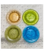 Vintage Lot of (4) Westmoreland 3 1/2&quot; Scalloped Edge Themed Mini Plates  - $22.72