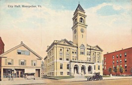 Montpelier Vermont~Lot Of 4 1910s POSTCARDS-CITY HALL-CAPITOL-POST OFFICE-CHURCH - £5.81 GBP
