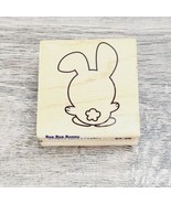 Stampabilities Bye Bye Bunny D1156 Wood Mounted Rubber Stamp 2008 - £3.76 GBP