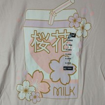 Hot Topic Shirt Juniors XL Sakura Milk Boyfriend Fit Pink Shirt New - £13.30 GBP
