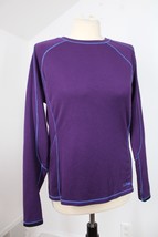 LL Bean MP Purple Midweight Thermal Active Top Thumbholes 284739 - $25.41