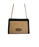 Bebe Marie Straw Crossbody blank natural &amp; black - $80.34 CAD