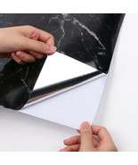 Black Marble Paper Granite Wallpaper Self Adhesive Roll Countertop Cabin... - $27.36 CAD