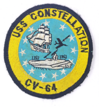 USS Constellation CV-64  1797 - 1961 - Uniform Worn - Vintage Original - $14.99
