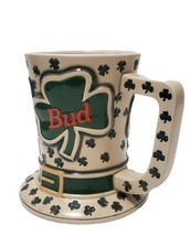 Anhheuser-Busch Bud St. Patrick&#39;s Tip O&#39; the Hat Mug Stein Ceramarte Brazil - £12.71 GBP