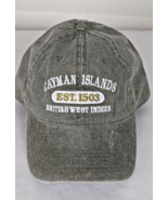 Cap. Cayman Islands British West Indies Hat. Green. Adjustable. - £10.11 GBP