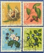 ZAYIX -1973 - Switzerland - #B418-421 - Semi Postal - Used - Flora - Flo... - £1.41 GBP