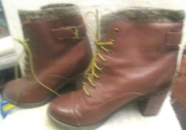Jeffrey Campbell Ibiza Last Leather High Heel Boots Lined Size 10 - £18.67 GBP
