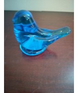 Vintage Glass Blue Bird Leo Ward Autographed Signed 2007 Bluebird of Hap... - $29.97 CAD