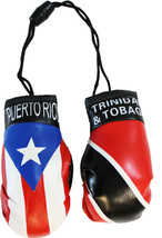 Puerto Rico and Trinidad and Tobago Mini Boxing Gloves - £4.69 GBP