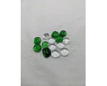 Lot Of (14) Green And White Trading Card Counters - £7.82 GBP