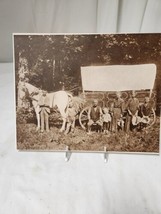 1930&#39;s Photo Horse Wagon Husband Wife 5 Children Instant Ancestors 8X10 Reprint - £6.34 GBP